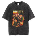 HUNTER×HUNTER T Shirt Kurapika Manga Tshirt Men Women Hip Hop Washed Cotton T-shirt Clothing Summer Short Sleeve Tees Streetwear