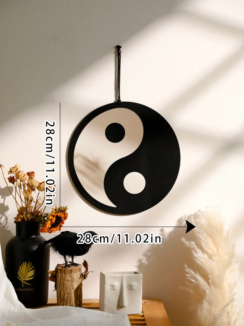 Wooden Yin Yang Tai Chi Wall Hanging