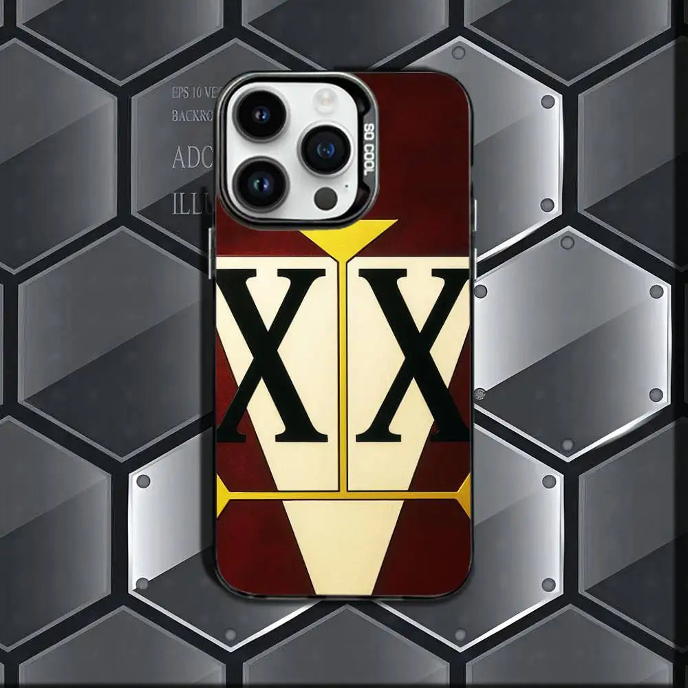 H-Hxh Hunter X H-Hunter License Phone Case IMD Phone Case For IPhone 17,16,15,14,13,12,11 Pro Max Plus Color Silver Cover BLACK