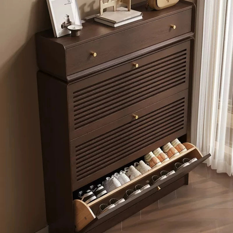 Narrow Corner Shoe Storage Cabinet