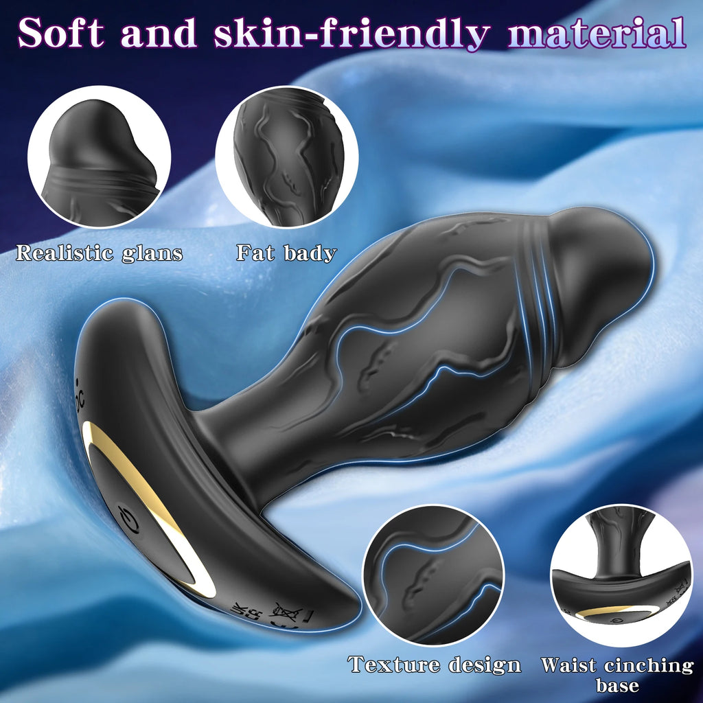App-Controlled Rotating Vibrating Anal Plug – 9 Modes
