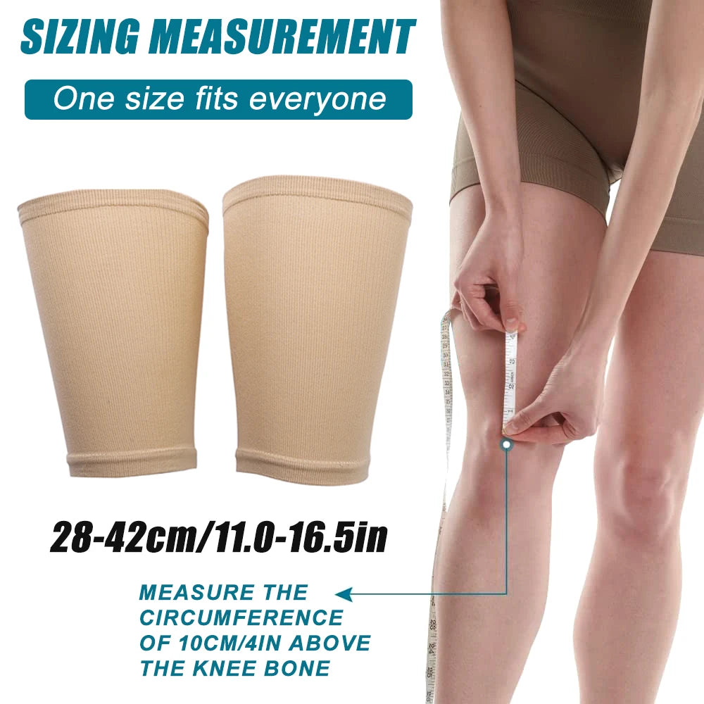 Thigh Compression Sleeves - Unisex Hamstring Compression Sleeve for Quad & Groin Pain, Thigh Brace & Wrap for Running, Sports