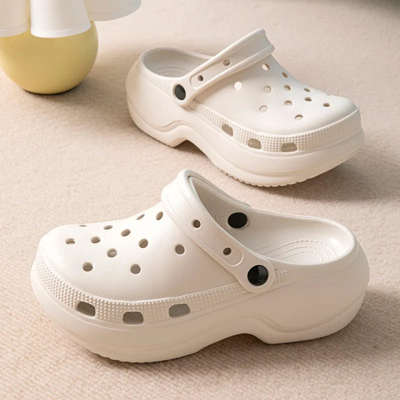 Platform Slippers Women Home Clogs Summer Brand Designer Shoes Girls Casual Indoor Outdoor Sandals Wedges Soft Non-Slip Slides