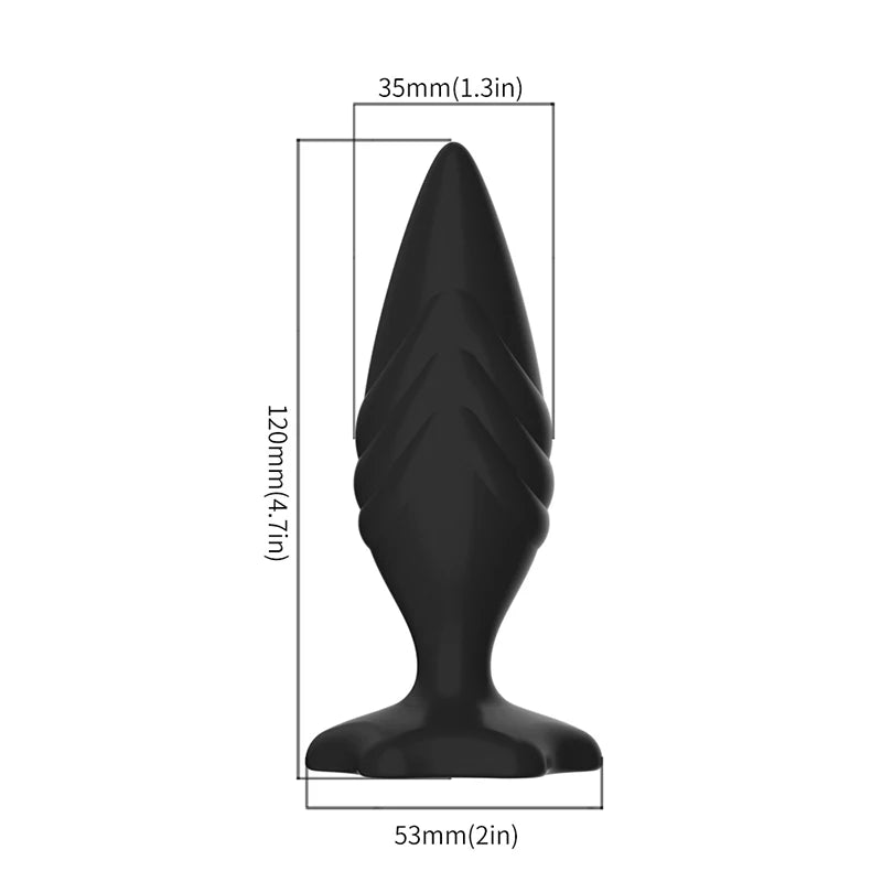Wearable Progressive Silicone Anal Bead Plug