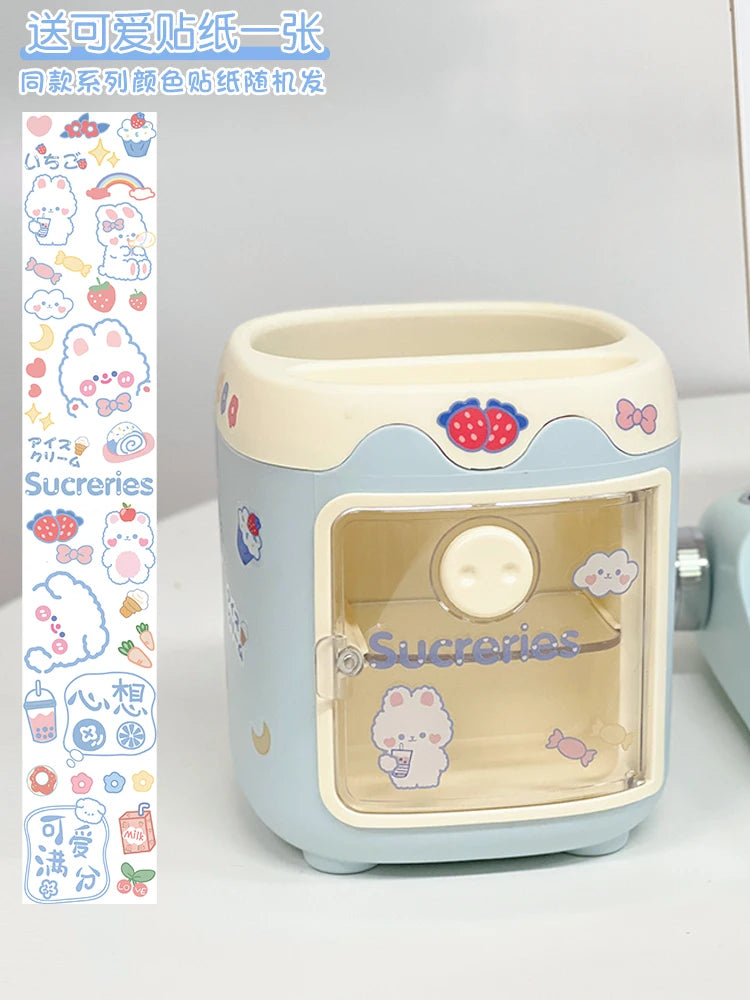 Kawaii Cartoon Desktop Pen Holder Organizer