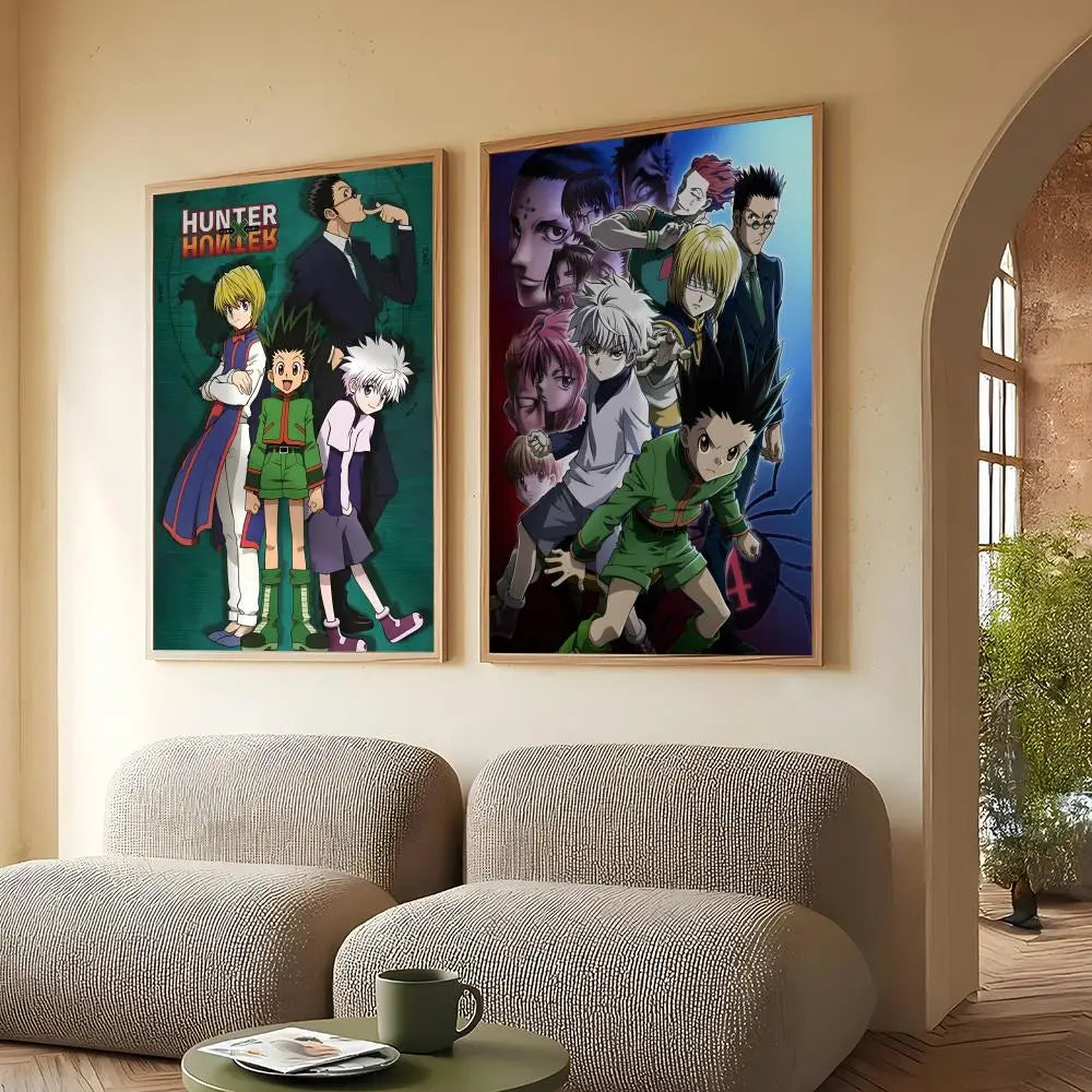 Anime H-HUNTERXHUNTER Poster Wall art print art suitable for living room bedroom bar parlor home decor gift