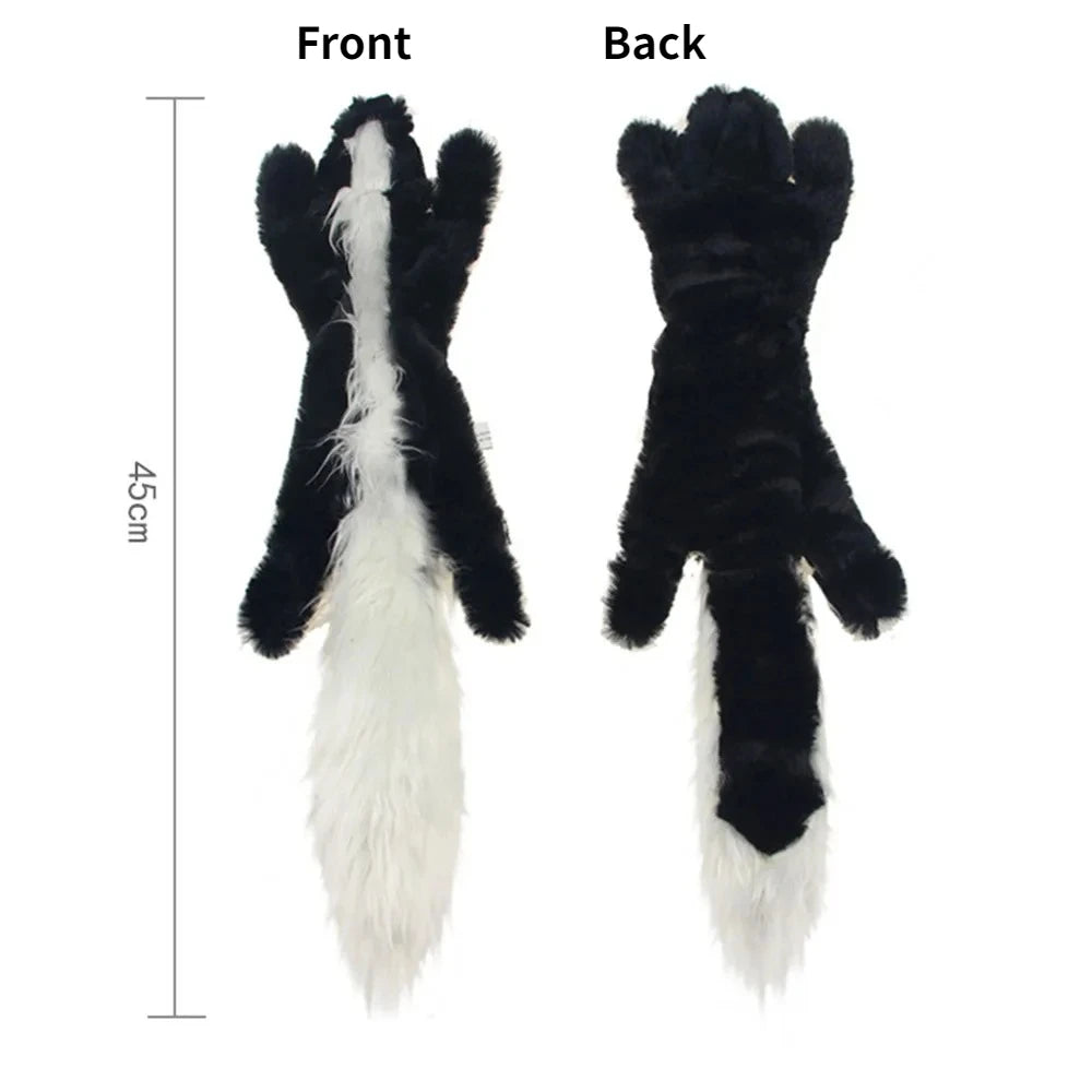 No-Stuffing Animal Squeaky & Crinkle Dog Toy