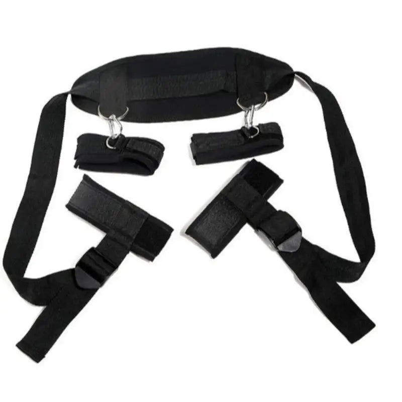BDSM Bed Restraint Set with Hand & Leg Cuffs