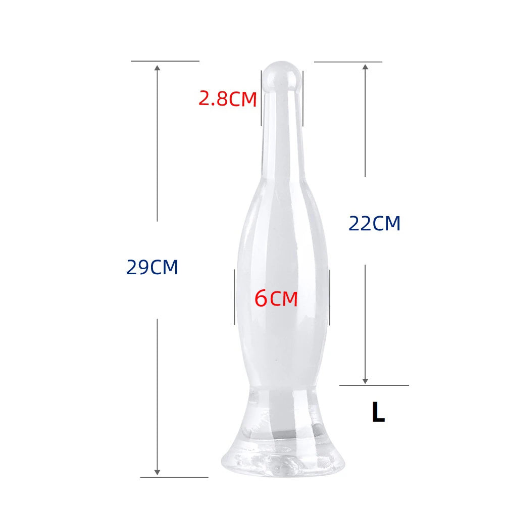 20–29cm Blue Vase-Shaped TPE Anal Plug