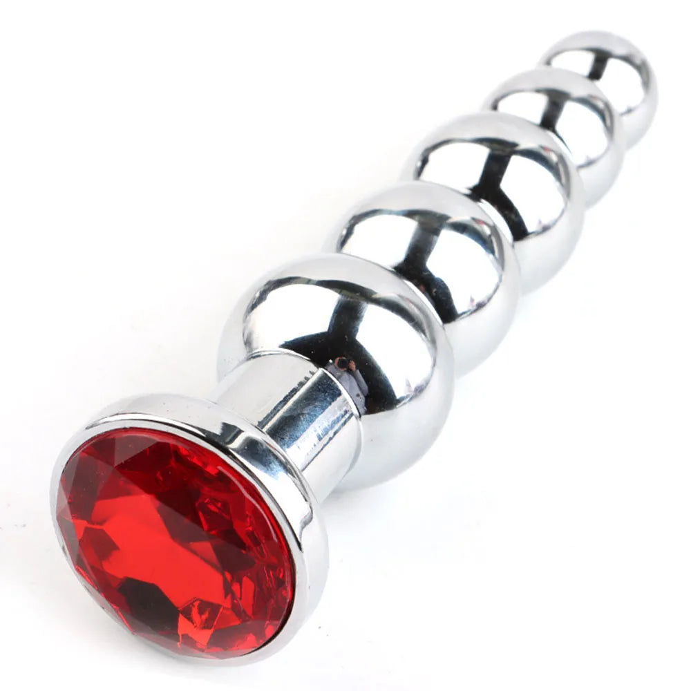 5-Ball Stainless Steel Beaded Anal Plug