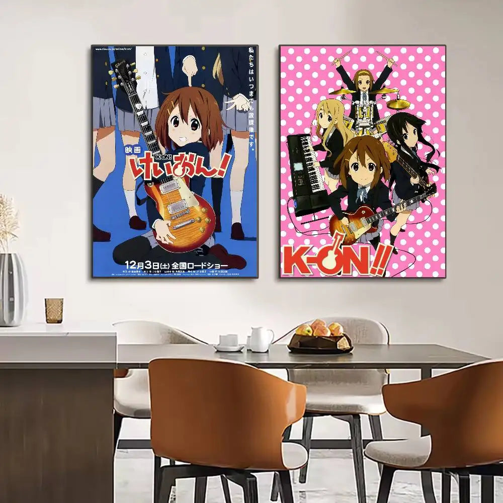 K-ON! Kawaii Girl Waterproof Wall Poster