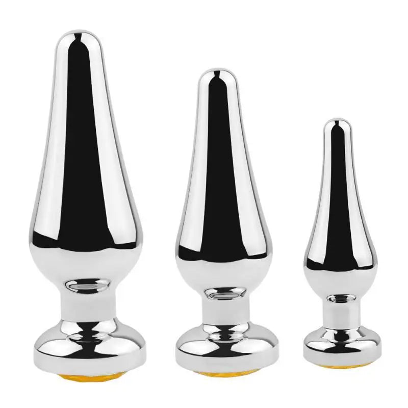 Jeweled Aluminum Alloy Anal Plug
