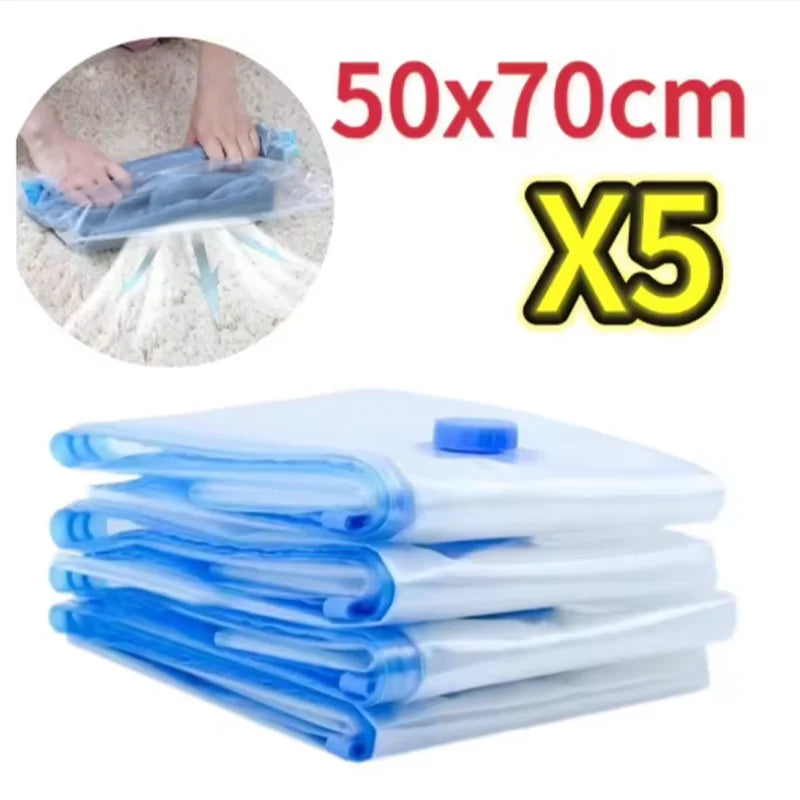 Vacuum Bag for Clothes, Air Vacuum Bag with Pump, Travel Essentials, Space Saver Bags for Comforters Blankets Storage Organizer
