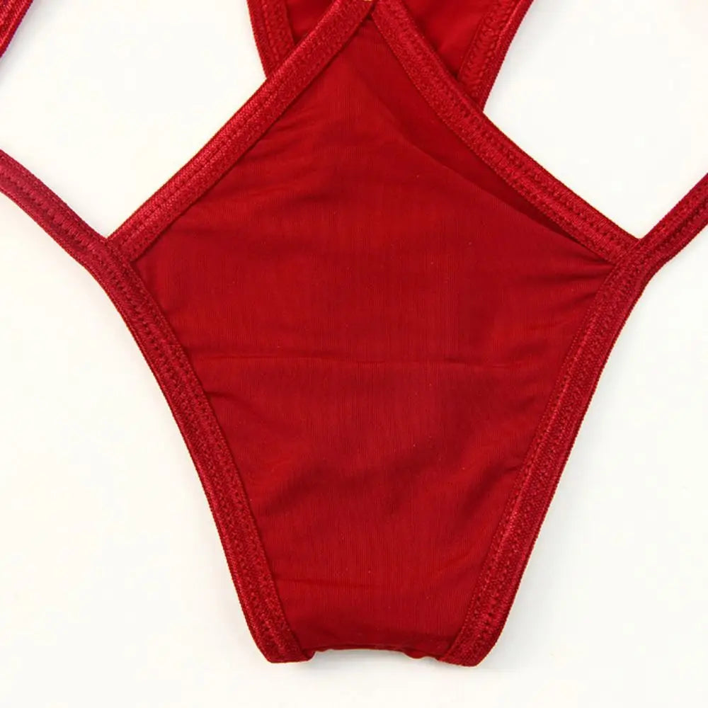 Lingerie Elastic Sexy Hollow Out Thongs Y2k Underpants Sexy G Strings Low-Waist Briefs Nylon Ice Silk Panties Underwear