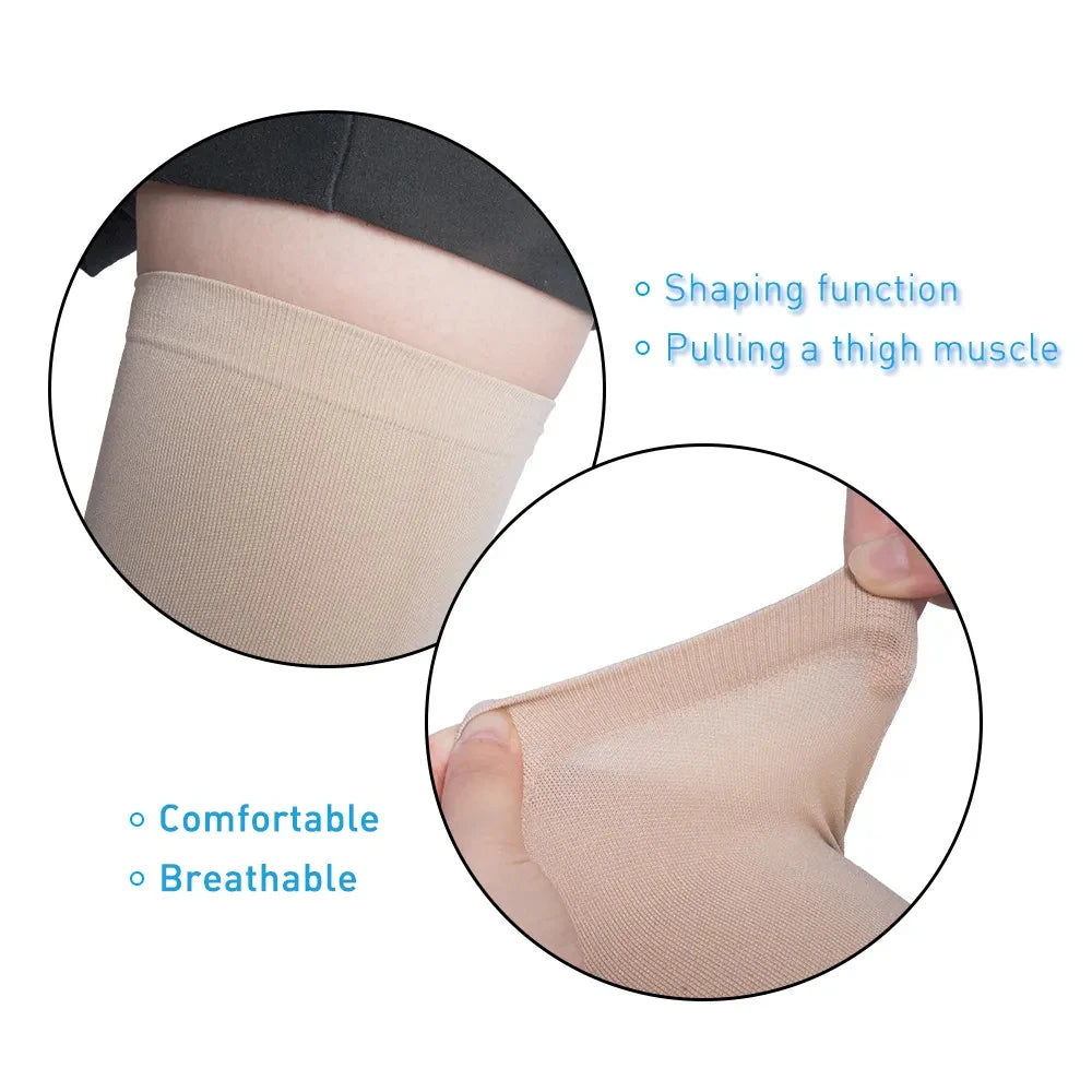 Thigh Compression Sleeves - Unisex Hamstring Compression Sleeve for Quad & Groin Pain, Thigh Brace & Wrap for Running, Sports