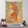 Kawaii Cartoon Cat Wall Tapestry