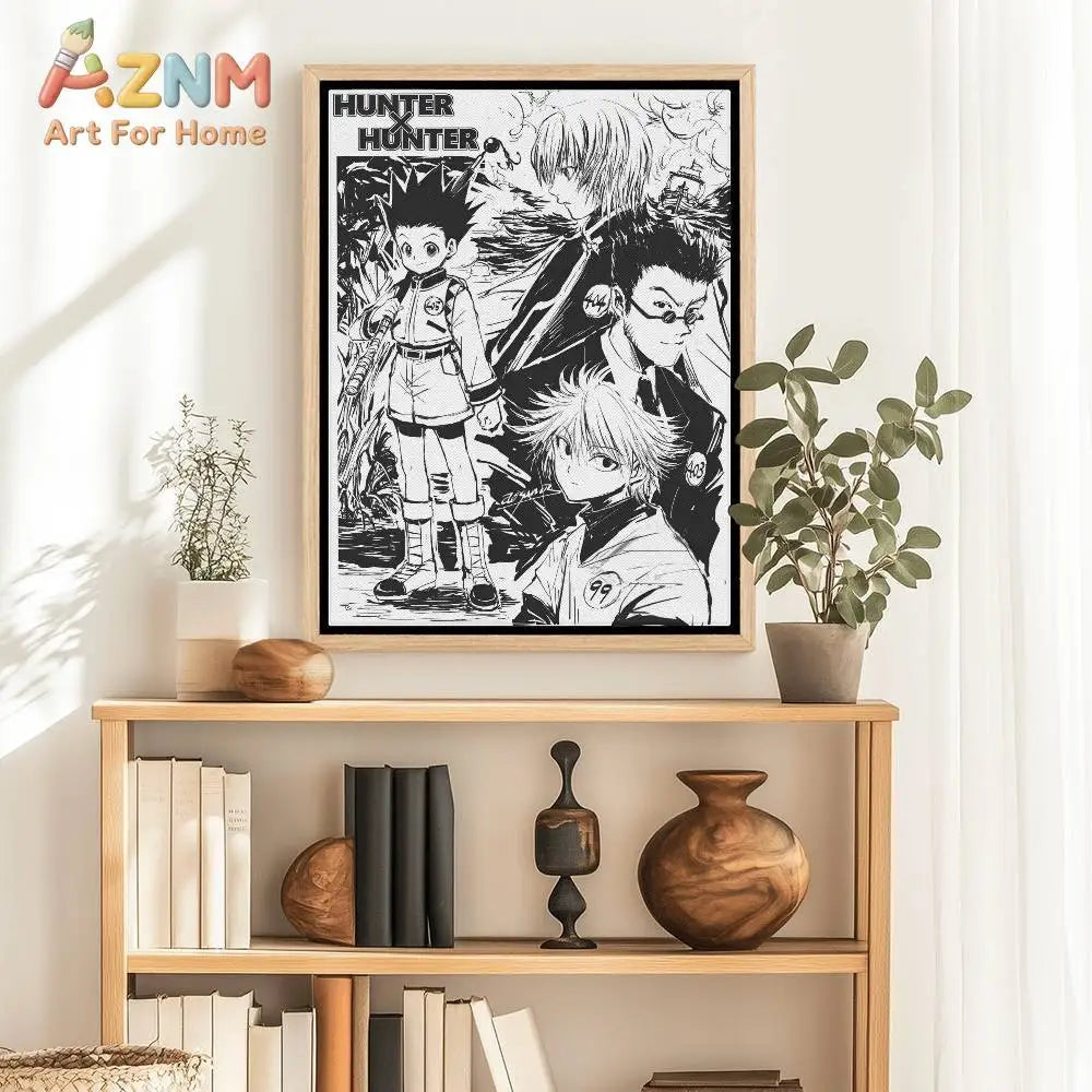 1pcs H-Hunter x hunter Paper Print Home Living Room Bedroom Entrance Bar Cafe Art Painting Decoration