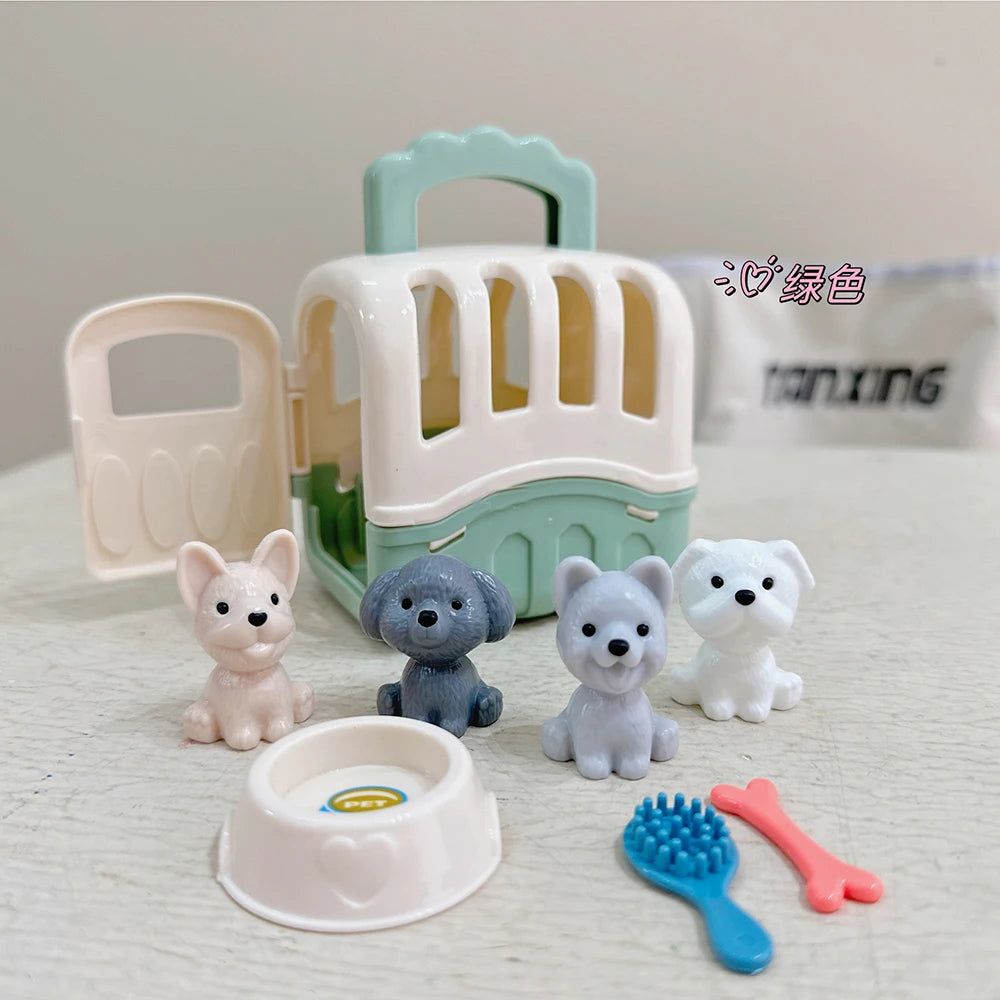 Dog Basket & Puppy Doll Pretend-Play Set