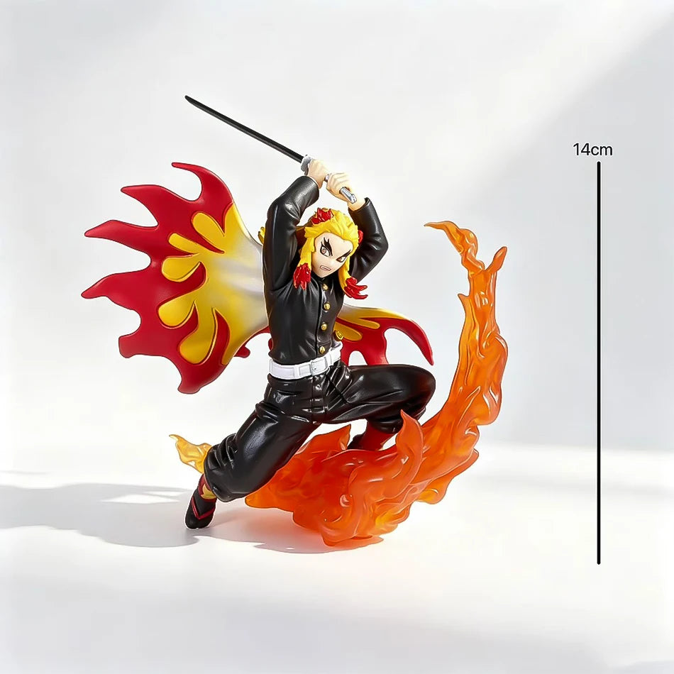 Demon Slayer Anime Character Kamado Tanjirou Iguro Obanai Nezuko Hinokami Kagura Figurine Toys Model Decor Gift