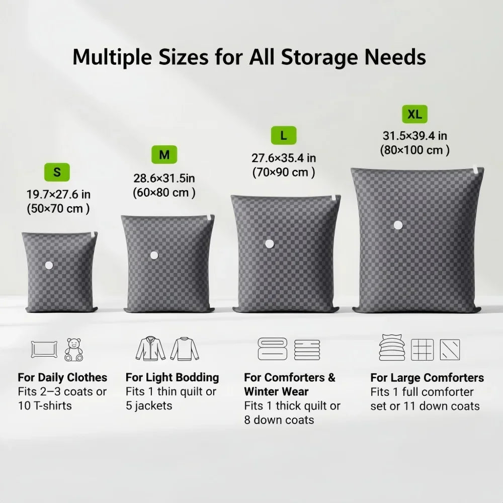 Vacuum Compression Storage Bags for Travel
