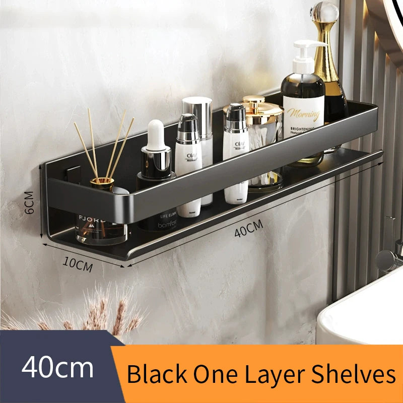 30–50 cm Aluminum Bathroom Storage Shelf