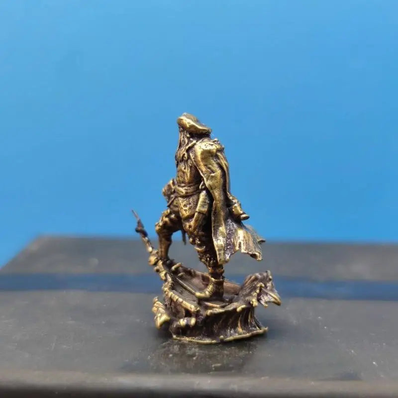 Brass Pirate Monster 1/64 Figurine Miniature Landscape Display Model Mini Figurines Ornaments