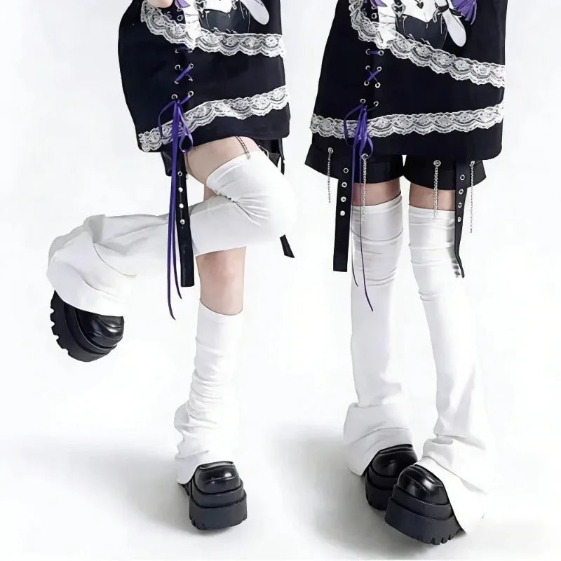 Harajuku Punk Over-Knee Horn-Cuff Leg Warmers
