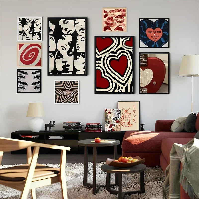 Downtown Girl Y2K Rock Canvas Wall Poster