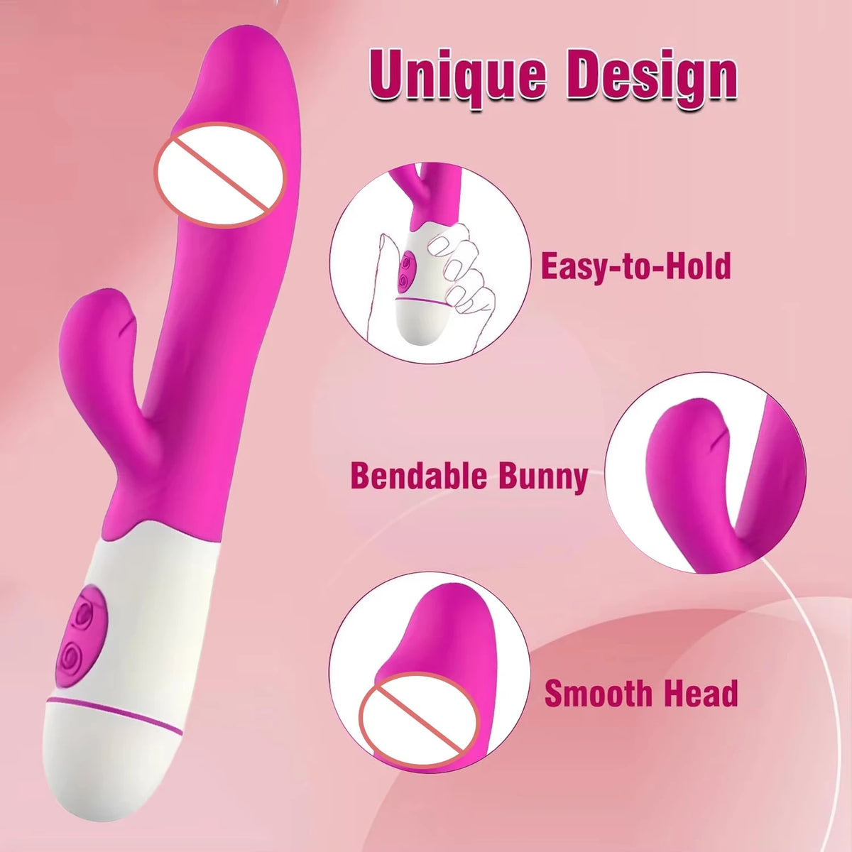 Powerful Dual-Stimulation Rabbit Vibrator