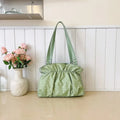 CEEKAY Polka Dot Ruched Shoulder Bag
