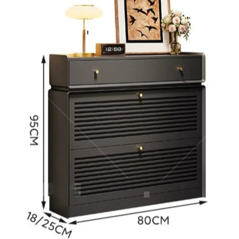 Narrow Corner Shoe Storage Cabinet