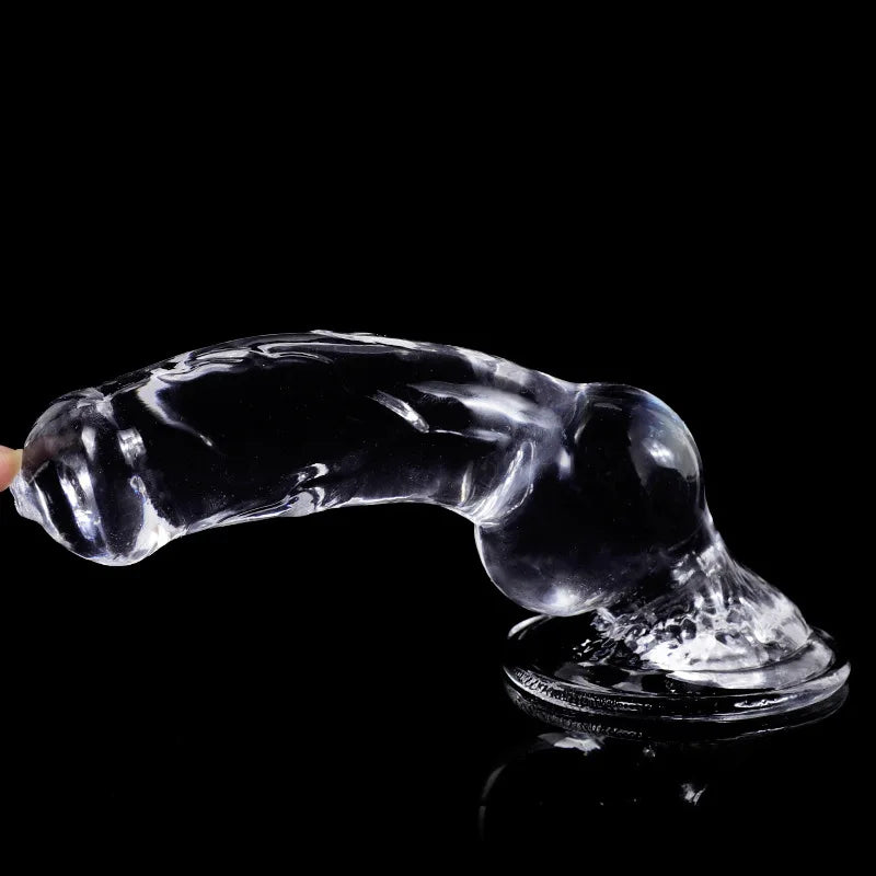 18-33cm Long Animal Dog Dildo TPE Clear Anal Plug Dog Penis Big Suction Cup Cock Vagina Masturbator Anal Sex Toys For Men Women