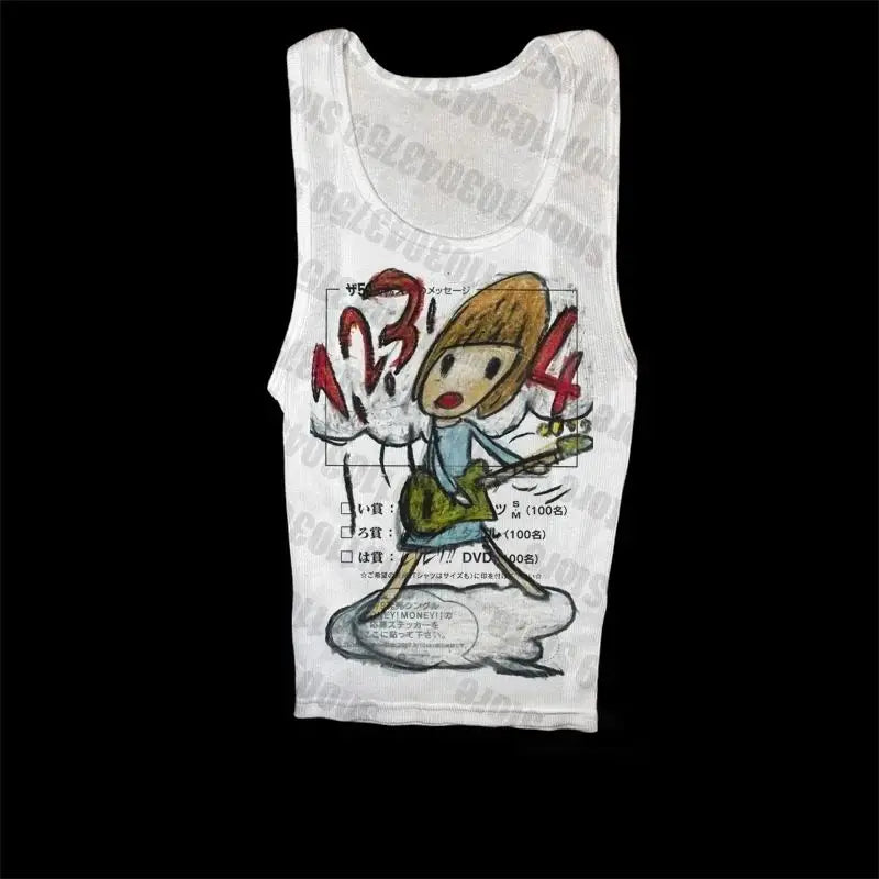 Gothic Retro Y2K Crop Tank Top