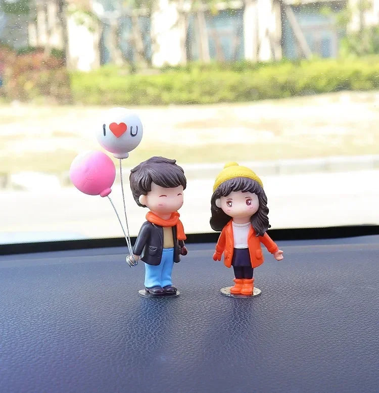 Cute Couple Car Dashboard Ornament