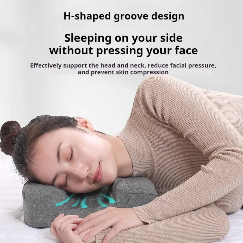 New Sleeping Beauty Pillow Satin Anti-Wrinkle Neck Protection Sleep Memory Foam Pillow Comfortable Soft Skin Care Bedding Pillow