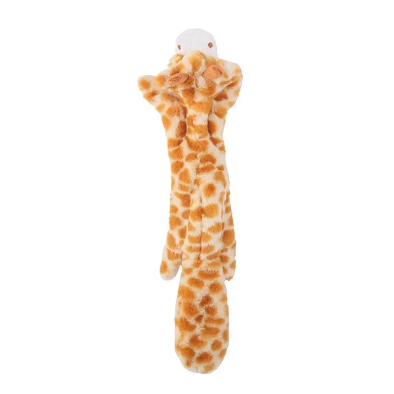 No-Stuffing Animal Squeaky & Crinkle Dog Toy