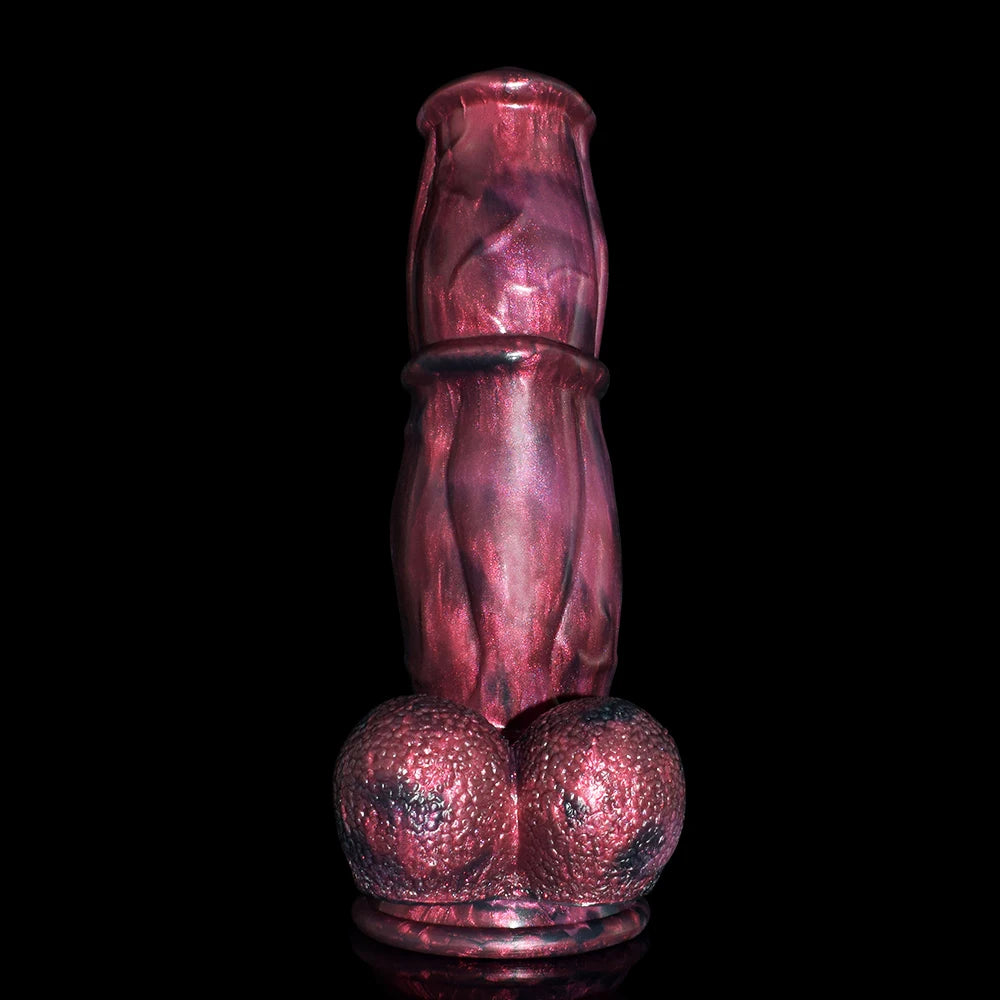 SHAZ 8.27 " wolf dildo with dog knots, realistic dog penis for anal & G-spot stimulation, for female , gay men, hands-free play