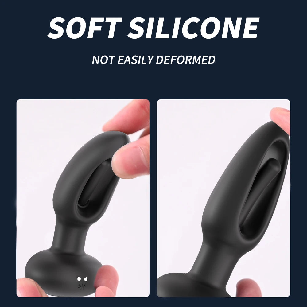 Remote-Control Patting Vibrating Anal Plug