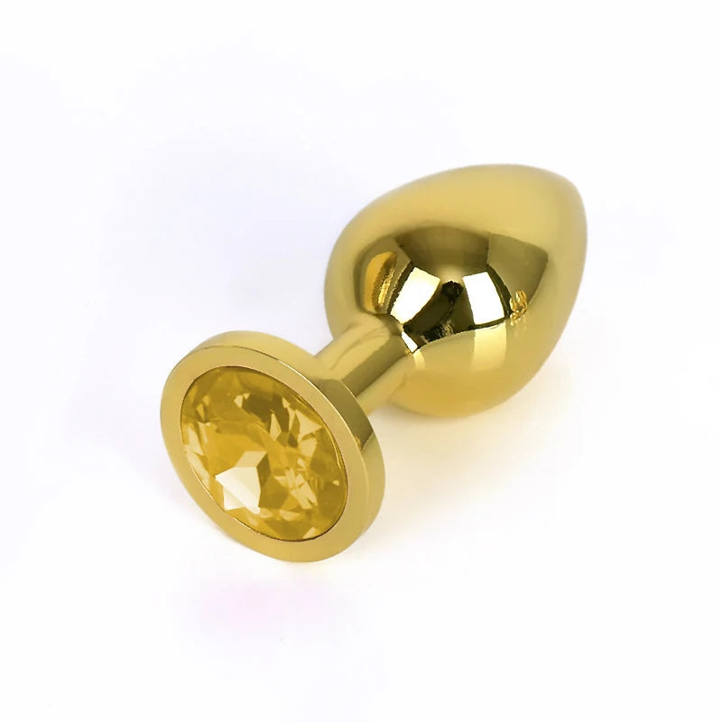 3-Piece Diamond-Base Metal Anal Plug Set