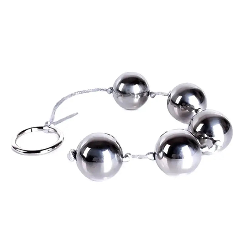 Stainless Steel Beaded Anal Plug
