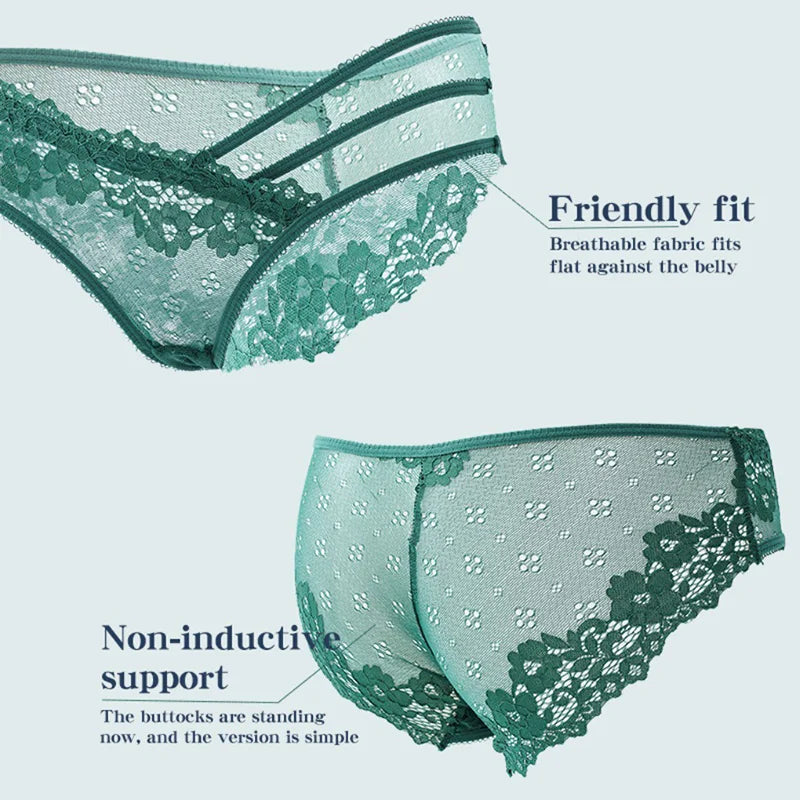 Sexy Lace Panty for Women,Low Waist Panties Fashion Strap Hollow Transparent Sexy Panty for Women Briefs,plus Size Underwear Sex