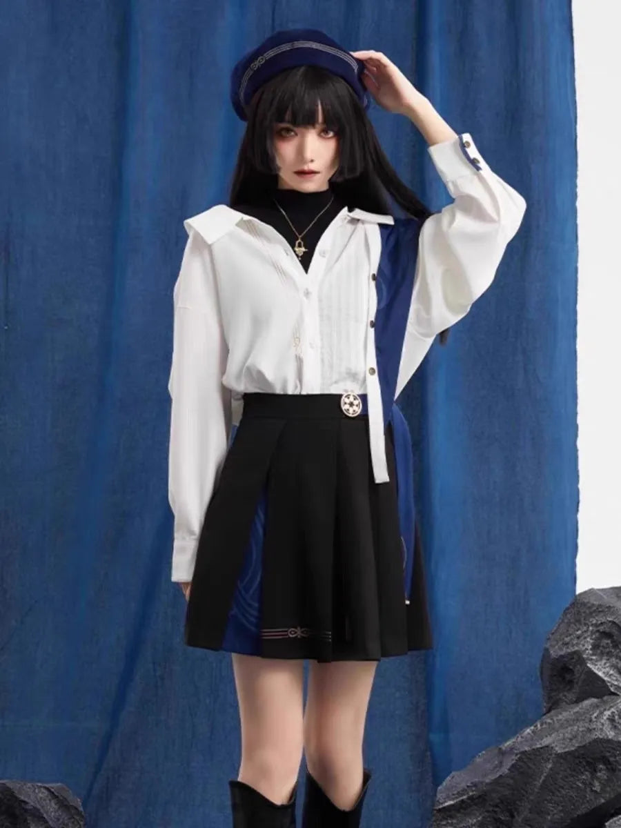 Genshin Impact Official Merch MiHoYo Original Theme Wanderer Shirt Suit Tote Bag Culotte Pants Scarf Beret Necklace Brooch