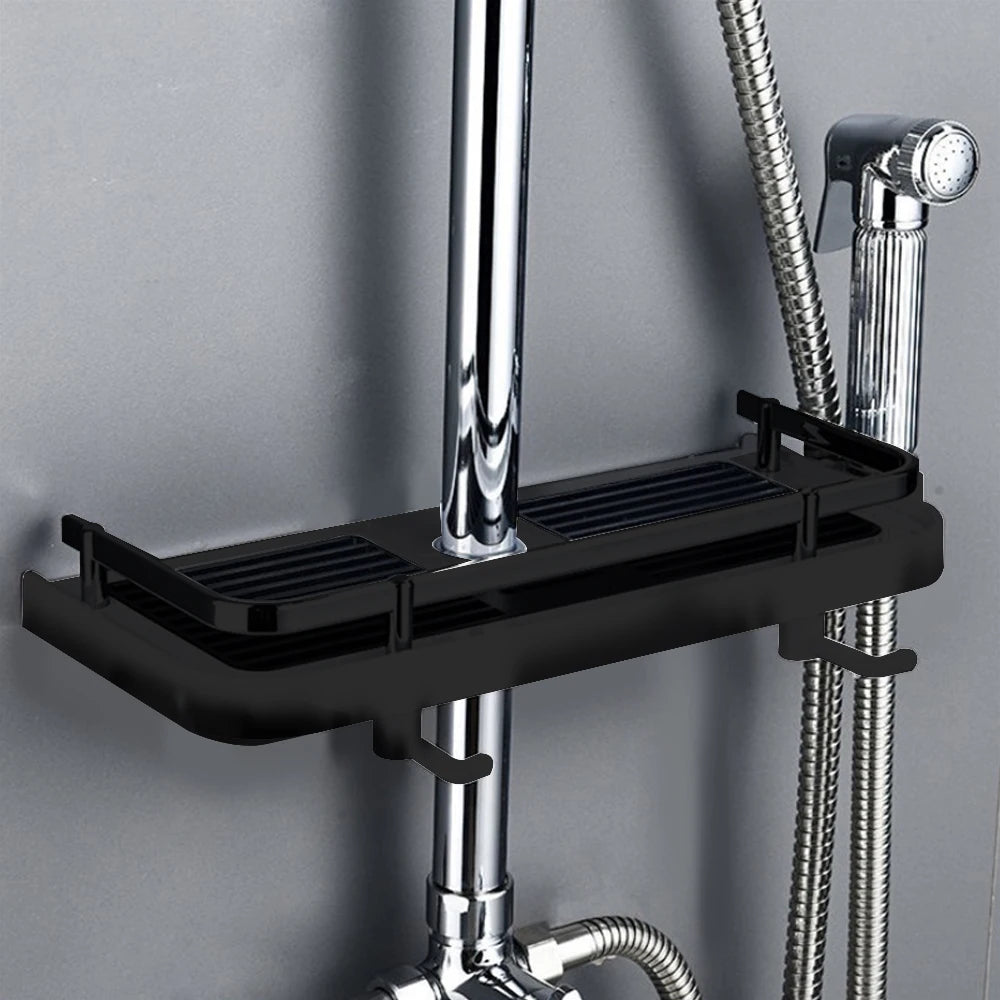 Detachable No-Drill Floating Shower Shelf