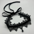 Sexy Hollow Neck Accessory Burgundy Dark Gothic Punk Lace Velvet Lace Collar Choker Lace Strap Collarbone Chain Party Accessory