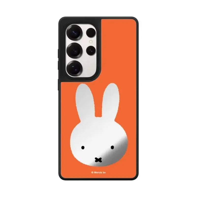 Kawaii Miffy Phone Case Cute Cartoon Design MagSafe S25ultra S24 S23 Mirror Surface Anti-drop Protection Case