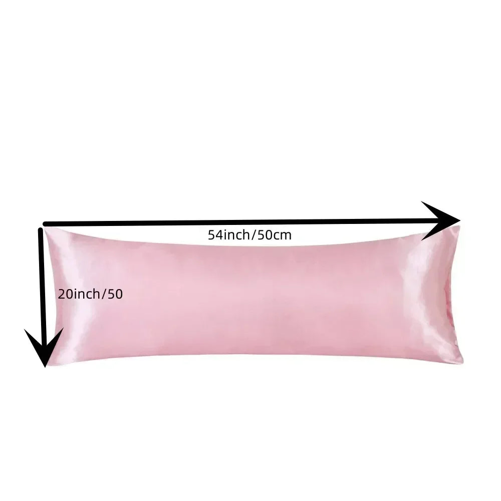 Long Satin Body Pillow Cover