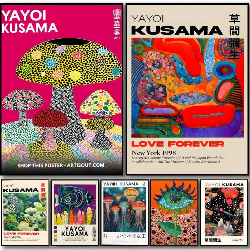 Yayoi Kusama Waterproof Wall Art Poster
