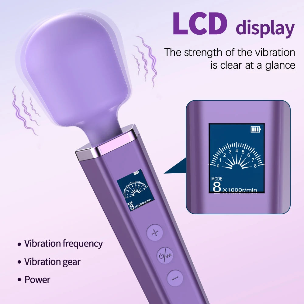 USB-Rechargeable Large Wand Vibrator