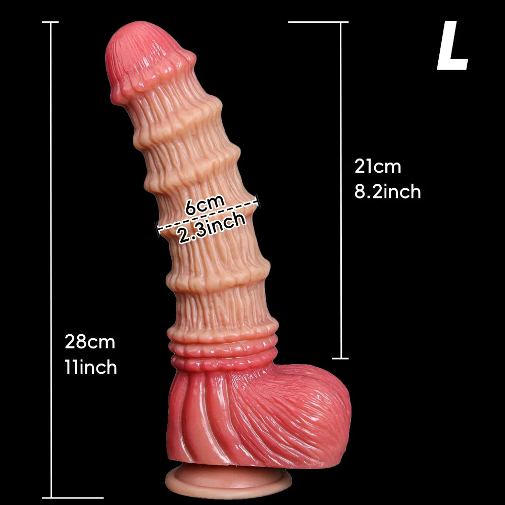 Animal-Style Dildo & Anal Plug with Suction Cup
