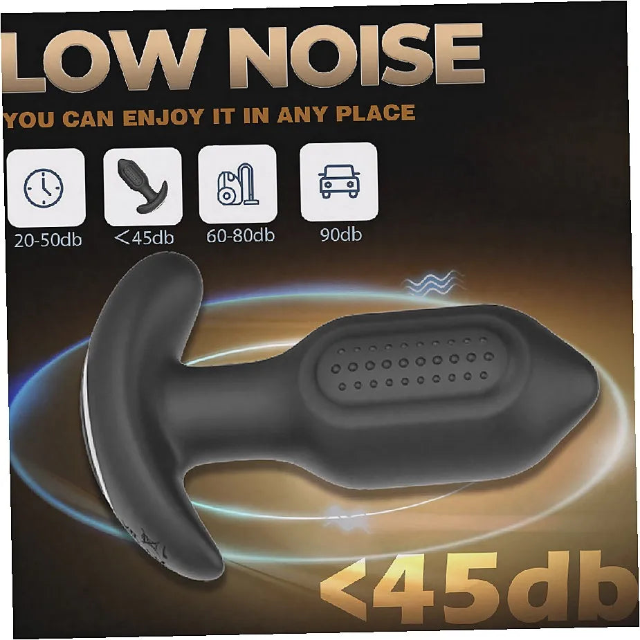 App-Controlled Rotating Vibrating Anal Plug
